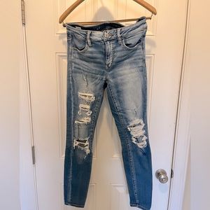 american eagle jeans | ne(x)t level stretch jeggings | size 8 regular